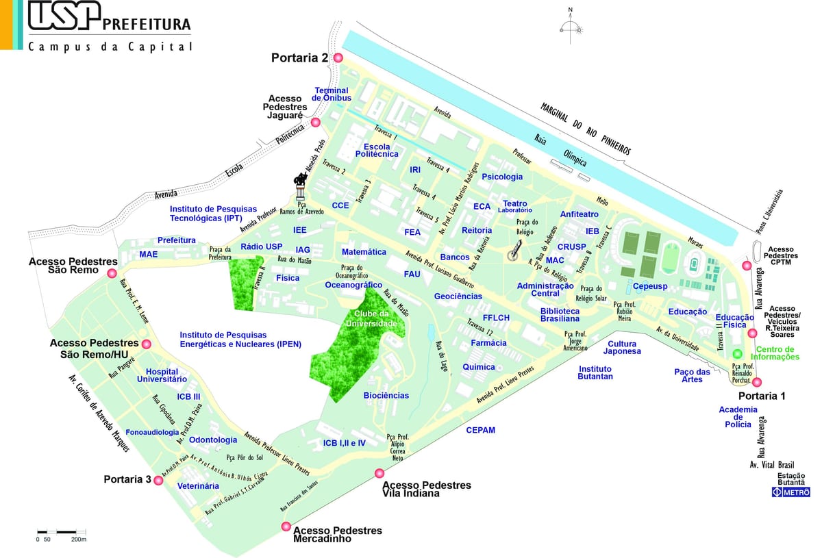 São Paulo school map